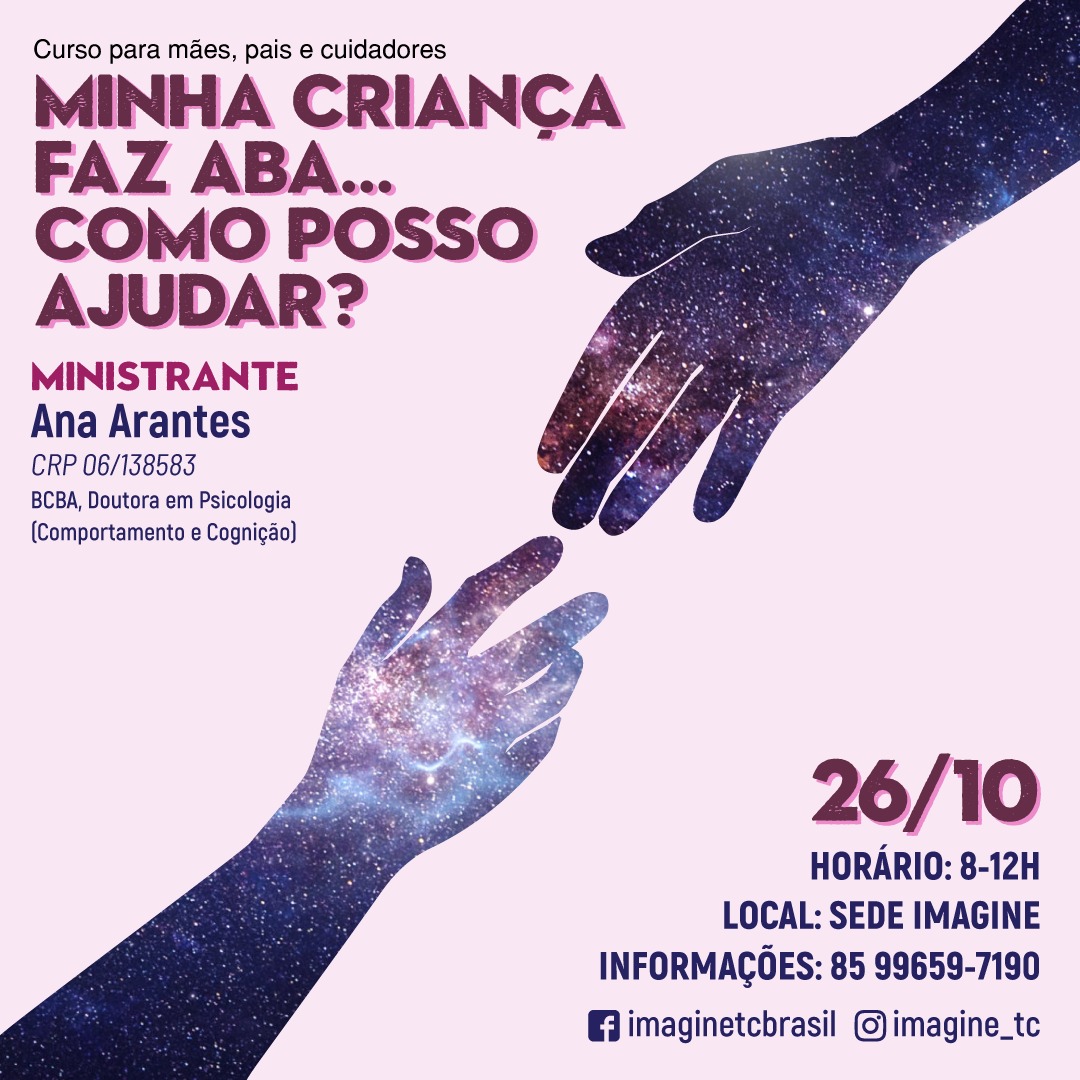 Banner do curso "Minha criança faz ABA.. como posso ajudar?"