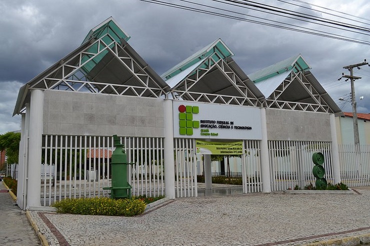 Fachada do IFCE de Sobral, no Interior do Ceará