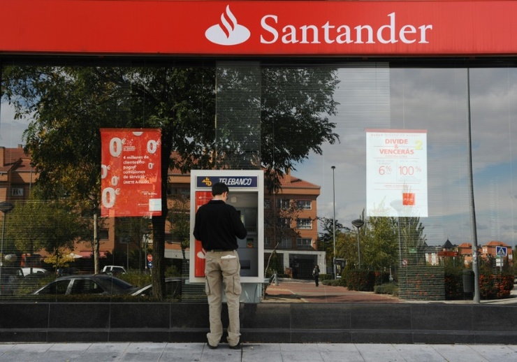 Empreendedores: Fachada do banco Santander